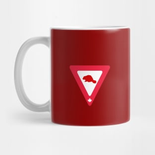 Canadian Yield Sign Mug